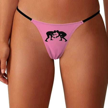 

Wrestling Wrestler Women s G-String Thongs Low Rise Hipster Underwear Stretch T-Back Panties