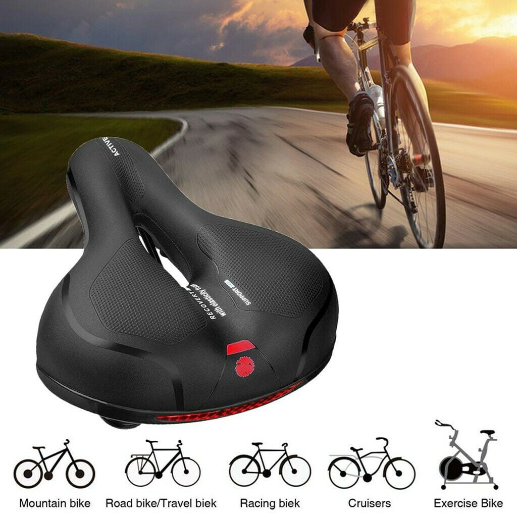 Soft Cycle Saddle Wide Cushion Waterproof Breathable with for Women and Men Mountain Bike Folding Bike Road Bike Fit Most Bikes Comfortable Bike Seat Bicycle Saddle 