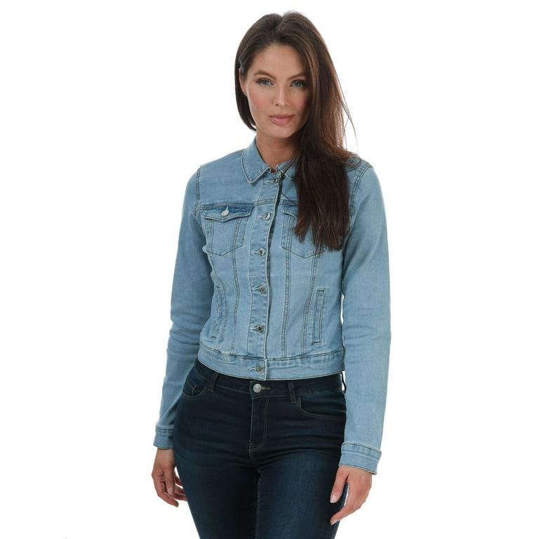 Vero Moda Hot Soya Denim Jacket in Blue - Walmart.com