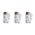 thumbnail image 4 of Jumpingount Vestido de noche de mujer de manga larga transpirable lindo adelgazamiento Casual señoras pijamas ropa de dormir ropa de dormir blanco Type1 NO1, 4 of 6