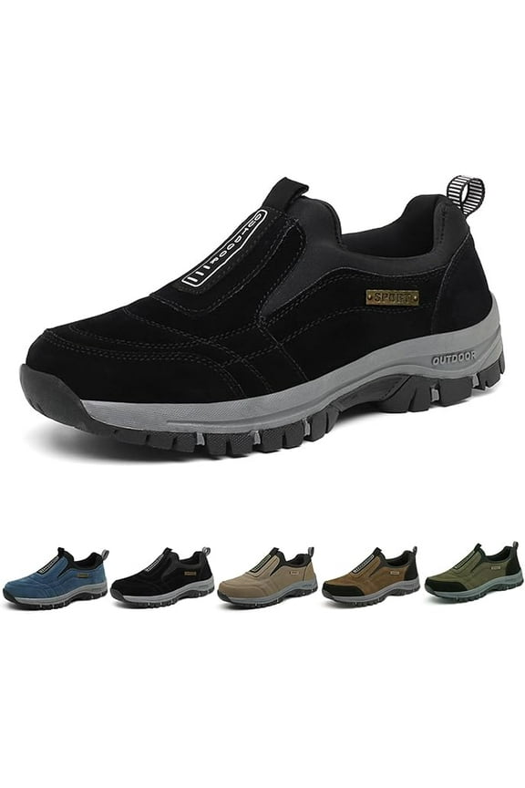 Teresad Shoes Men Comfortable Waterproof Orthopedic Walking Hiking Shoes