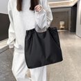 thumbnail image 4 of Bolsa de compras de tela de nailon impermeable, plegable, de un solo hombro, bolsa de compras fácil de usar, 4 of 8