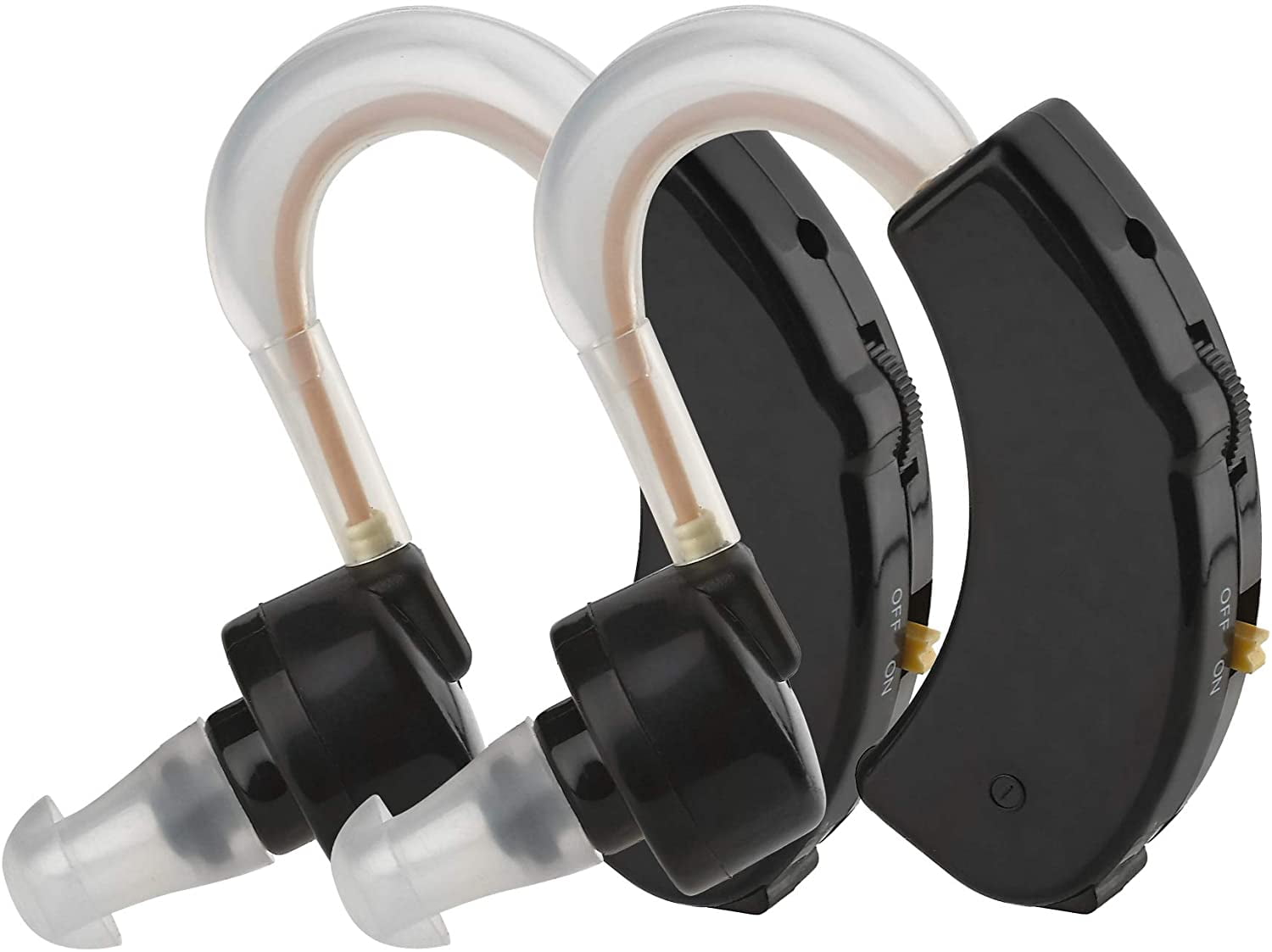 Digital Hearing Amplifiers Set of 2 Small BTE Sound Amplifiers, a