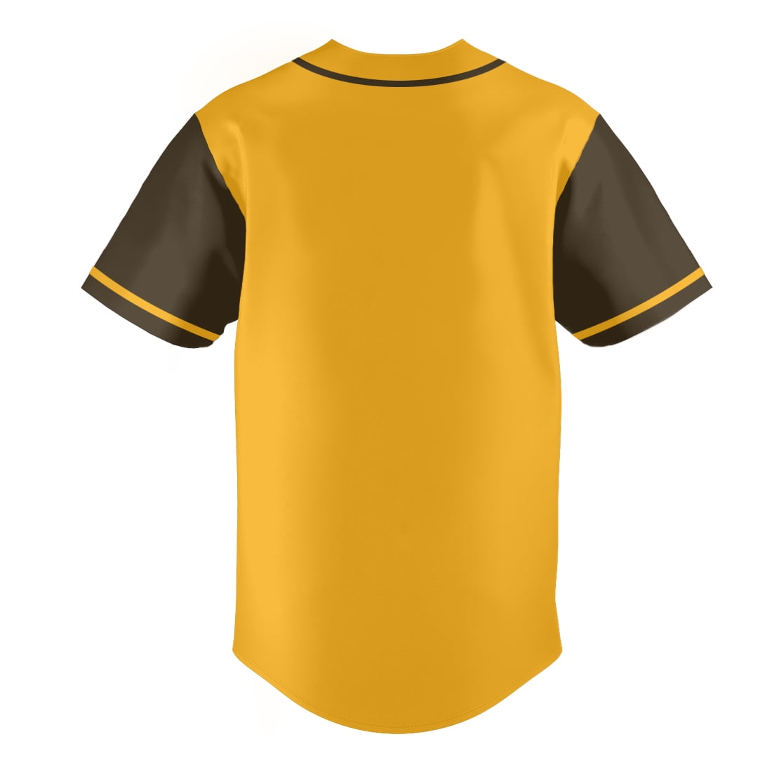 Yellow Baseball Shirts Sports Uniform for Men Hip Hop Softball Sports Active Tee