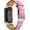 Pink, variant on Tianle Compatible with Fitbit Charge 5/Fitbit Charge 6 Leather Bands for Women Men, Leather Replacement Watch Band Straps Wristbands Bracelet Accessory for Fitbit Charge 6/Charge 5 Activity Tracker