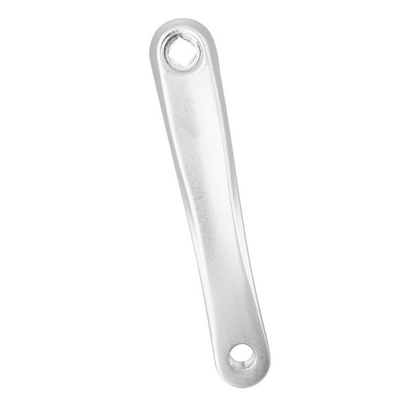 170mm Bike Aluminum Alloy Left Single Chain Crank Arm Replacement (Silver Rhombic Hole)