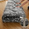 thumbnail image 6 of TEQIN Japanese Floor Mattress Futon Mattress, Futon Floor Mattress 4" Thicken Tatami Mat Sleeping Pad Foldable Roll Up Mat Dormitory Pad Floor Lounger Pillow Bed For Camping Travel, 6 of 8