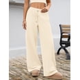 thumbnail image 6 of BAKREP Women's Sweatpants Wide Leg Elastic Loose Relaxed Sweat Pants Spring Winter Clothes Baggy Drawstring Joggers with Pockets, 6 of 12