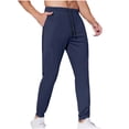 thumbnail image 5 of Ftwytp Mens Spring and Summer Loose Ice Silk Outdoor Running Fitness Yoga Leisure Training Pants Solid Color Quick Drying Running Pants Pants with Leg Zippers, 5 of 7