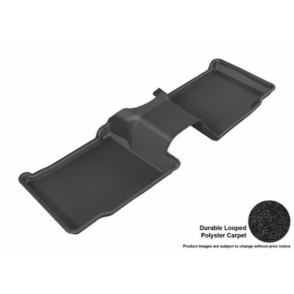 3D Maxpider Second Row Custom Fit Kagu Black Floor Mat for 2011-2016 Ford Explorer Models - Black
