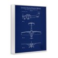 Stupell Industries Aircraft Patent Blueprint Transportation Painting