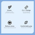 thumbnail image 4 of Hand Grip Strengthener Ring, High Density Finger Exerciser Silicone Double Strength Compact Prevent Slip  for Exercise, 4 of 7