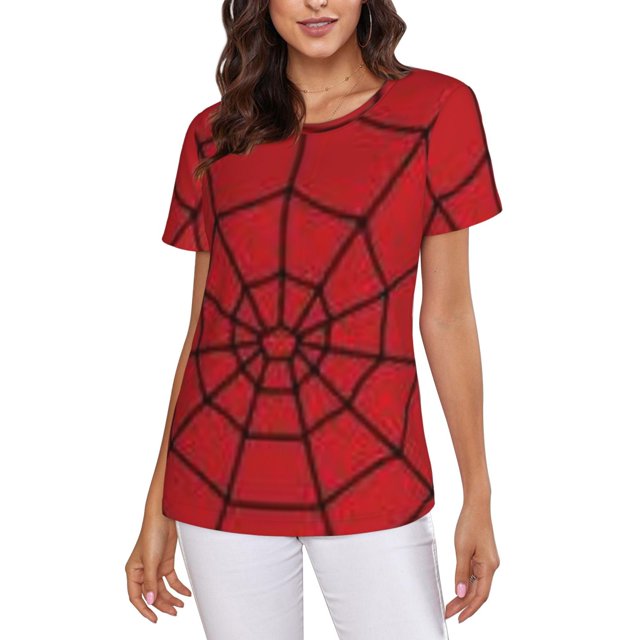 Spider-Man Women's Crew Neck Short Sleeve T-Shirt