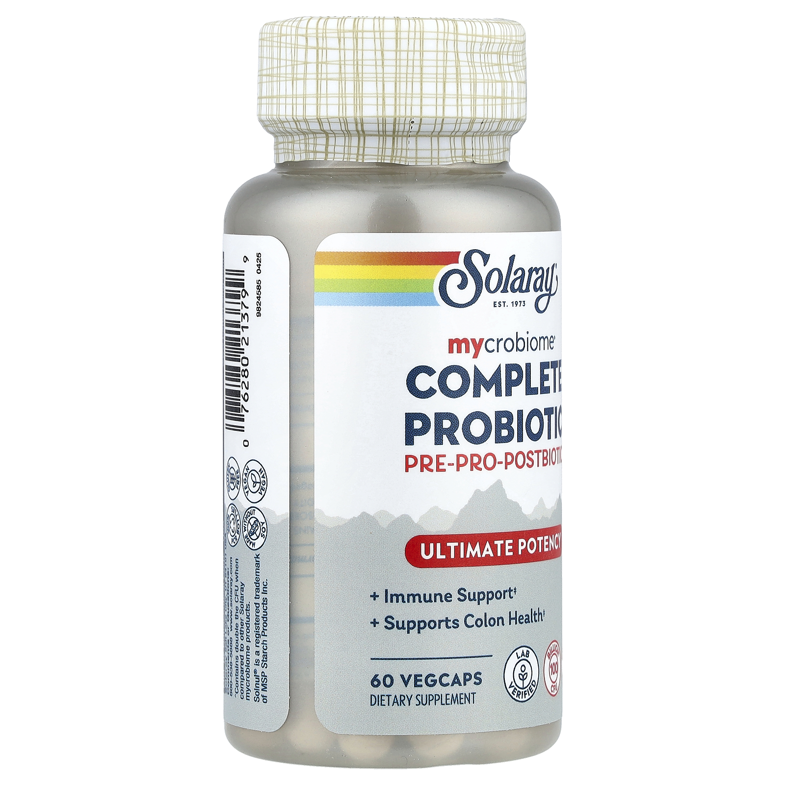 Solaray Mycrobiome®, Complete Probiotic, Ultimate Potency, 60 VegCaps