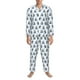 thumbnail image 3 of Fotbe Skiing Penguin Funny Pijama de Hombre con Estampado de Manga Larga, Conjunto de 2 Piezas, Ropa de Dormir Suave y Cómoda con Bolsillos-Medium, 3 of 7