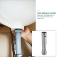 thumbnail image 6 of PAMINGONO Double Ended Plated Silver Plumber Repair Spanner Faucet Wrench Socket for Plug and Tap Repairs, 6 of 8