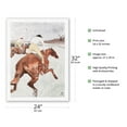 thumbnail image 2 of The Jockey (Le Jockey) - From an Original Color Lithograph by Henri de Toulouse-Lautrec c.1899 - Japanese Unryu Rice Paper Art Print 24 x 32 in, 2 of 4
