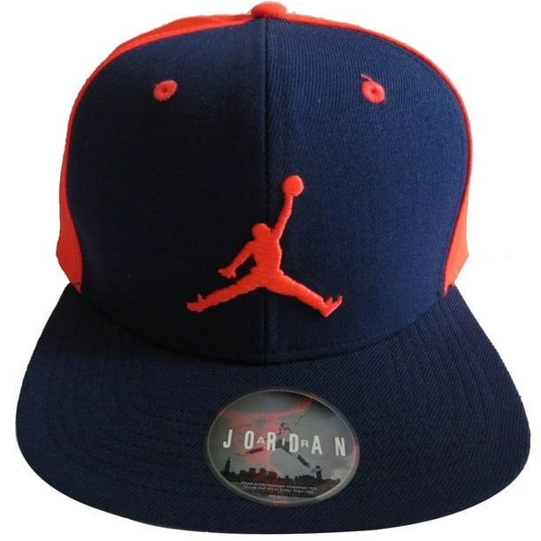 Nike Mens Air Jordan Jumpman Snapback Hat aj619360 (NAVY/ORANGE 410