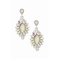 thumbnail image 4 of Marquise Rhinestone Dangle Earring Pink, 4 of 5