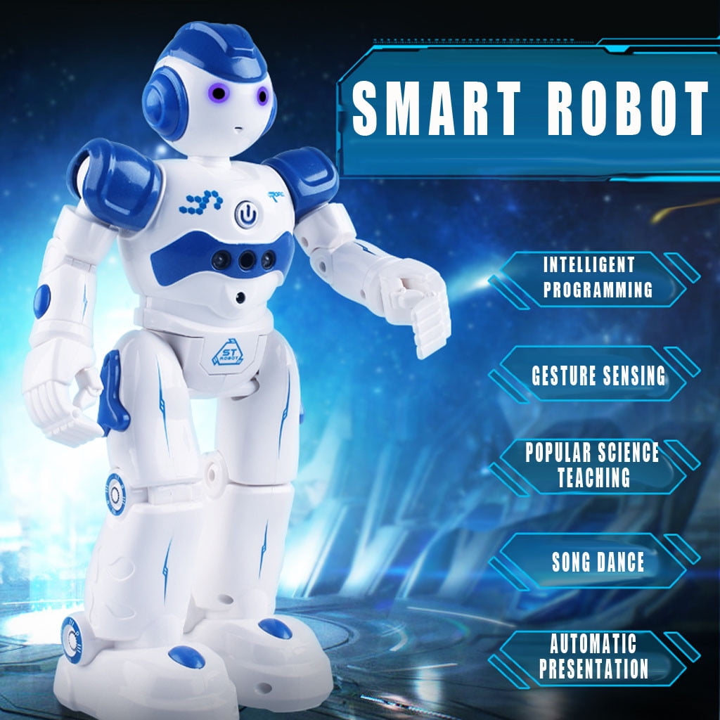 RC Remote Control Robot Intelligent Sing Dance Walk Light Interactive Kids Toy 