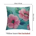 thumbnail image 4 of Creowell Floral Body Pillow Cover, Pure First Love Represented Begonia Flower Pattern, Soft Comfortable Zippered Side Sleeper Pillow Case, 2pcs Blush Dark Coral White, 4 of 7