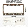 thumbnail image 3 of GZHJMY 2pcs Wild Animal Skin Camo License Plate Frame for Car Decorative Accessories Rustproof License Plate Cover with Screws for US Vehicles 12x6 Inch（592）, 3 of 7