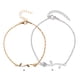 thumbnail image 5 of Pulseras de tobillo Sonducket Decoraciones de rosas Plata, 5 of 6
