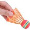 thumbnail image 4 of 12pcs EVA Badminton Rainbow Ball Head Nylon Badminton, 4 of 5