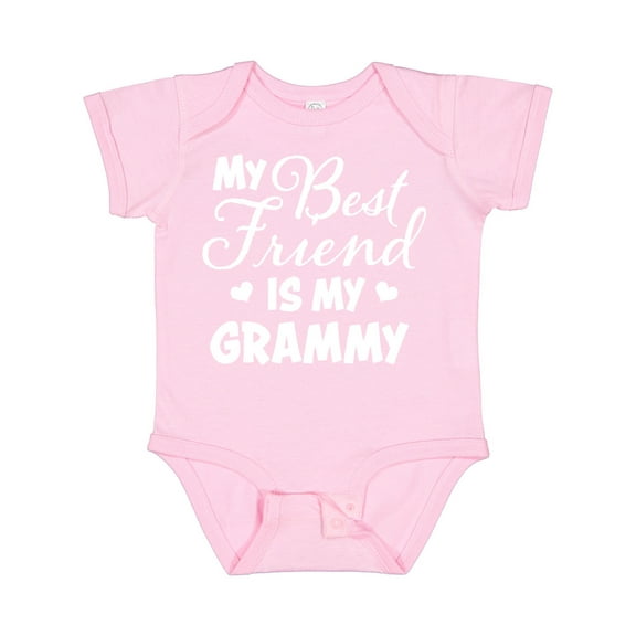 Inktastic My Best Friend is My Grammy with Hearts Boys or Girls Baby Bodysuit