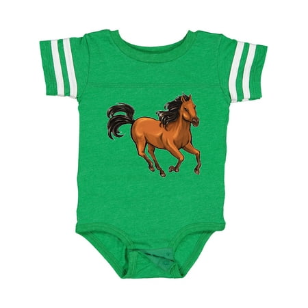 

Inktastic Wild Mustang Horse Galloping Boys or Girls Baby Bodysuit