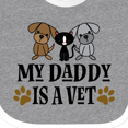 thumbnail image 4 of Inktastic Veterinarian Daddy is a Vet Boys or Girls Baby Bib, 4 of 4