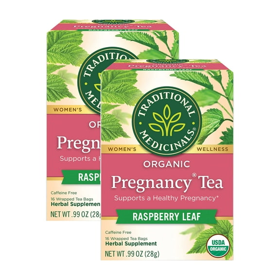 Traditional Medicinals Organic Pregnancy Herbal Tea - 16 Tea Bags (Pack Of 2)