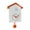 White+Orange, variant on Luolandi Cuckoo Wall Clocks Fashion Creative Pendulum Clocks Birds House Battery Powered Cuckoo Sound Wall Clock For Living Room Kitchen White+Orange
