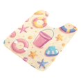 thumbnail image 7 of Yayeee Bath Rug for Bathroom Floor Non Slip Contour Fluffy Soft Absorbent Mat, 20"x24", Blue Beach Toys Pattern, 7 of 7