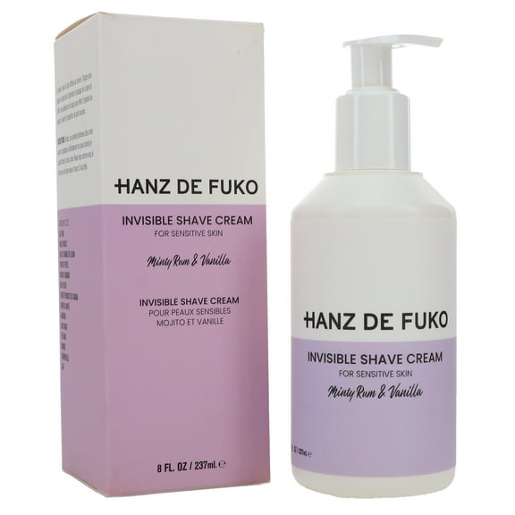 Hanz de Fuko Invisible Shave Cream 8 oz