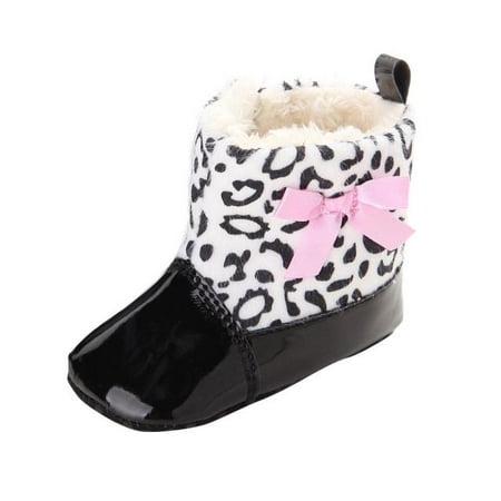 

Hunpta Toddler Shoes Baby Infant Prewalker Soft Shoes Crib Toddler Boots Sole Snow Baby Shoes