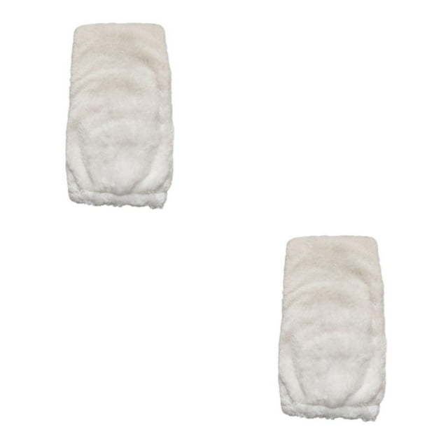 Ruiboury Embrace Winter In Comfortable Acrylic Fibers Long Leg Warmers Skin Friendly white 2Set