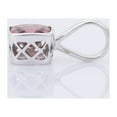 thumbnail image 3 of Pink Sapphire 14K White Gold Solitaire Pendant Octagon Cut Anniversary Gift Gift Pendant for Beloved, 3 of 4
