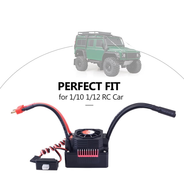 Velocidad de supervisión Hobby 60A Controlador de Velocidad Electrónica Impermable Esc sin Escobillas para Camión de Automóvil 1/10 RC Fuera de Carretera