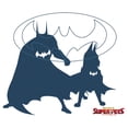 thumbnail image 2 of Men's DC League of Super-Pets Batman and Ace Silhouettes  Graphic Tee White X Large, 2 of 5
