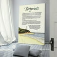 thumbnail image 3 of Footprints in The Sand with Lighthouse Framed Poster For Wall Art Decor Bathroom Canvas Art Pictures Prints Framed-2,20x30inch(50x75cm), 3 of 16