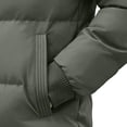 thumbnail image 6 of DYTTDG Men’s Winter Puffer Jacket, Long Sleeve Zip Up Quilted Outerwear with Ribbed Cuffs, Casual Loose Fit Coat for Daily Outdoor Wear, 6 of 8