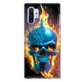 thumbnail image 1 of MUNDAZE Samsung Galaxy Note 10 Blue Flaming Skull Burning Fire Double Layer Phone Case Cover, 1 of 6