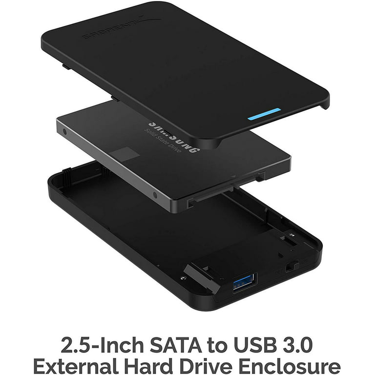 2.5-Inch SATA to USB 3.0 Tool-Free External Hard Drive Enclosure