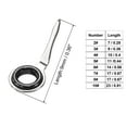thumbnail image 2 of 1.5mm Iron Fishing Rod Guide Repair Kit Eyelet Replacement, Silver 8 Pack, 2 of 6