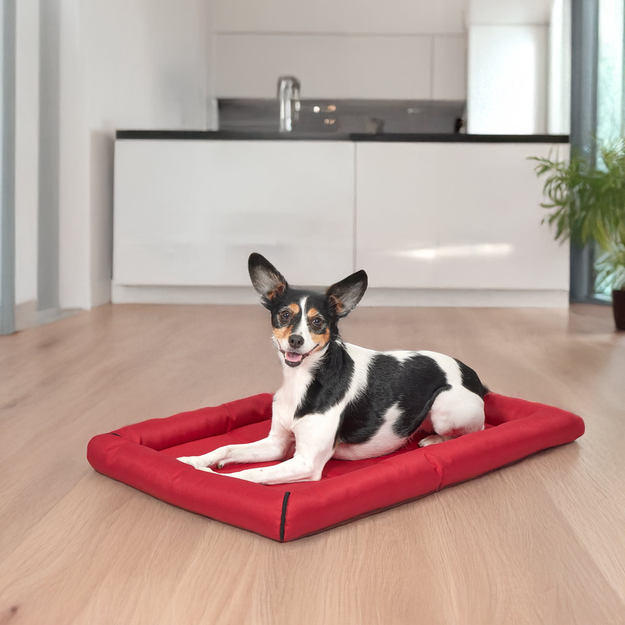Midwest Homes for Pets Ultra-Durable QuietTime Maxx Dog Bed Fits a 30-inch Crate, Red
