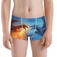 thumbnail image 5 of Yiaed Red And Blue Fire Dragon A Print Boys' Boxer Briefs Cotton Casual Stretch Comfort Boys Boxers - Kids Boxer Briefs Underwear for Boys (6-18)-XX-Small, 5 of 5