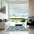 thumbnail image 6 of Ahgly Company Indoor Square Patterned Tiffany Blue Area Rugs, 3' Square, 6 of 6