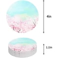 thumbnail image 1 of FMSHPON Pink Cherry Blossom Set of 4 Round Coaster for Drinks, Absorbent Ceramic Stone Coasters Cup Mat with Cork Base for Home Kitchen Room Coffee Table Bar Decor, 1 of 6