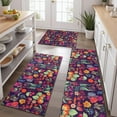 thumbnail image 2 of Pioneer Flower Floral Print Pattern Kitchen Rugs Sets Of 3,Kitchen Runner Rugs Non Skid Washable,Decorative Kitchen Floor Mats for Kitchen,Sink,Laundry,17"x30"+ 17"x47" + 17"x59", 2 of 6